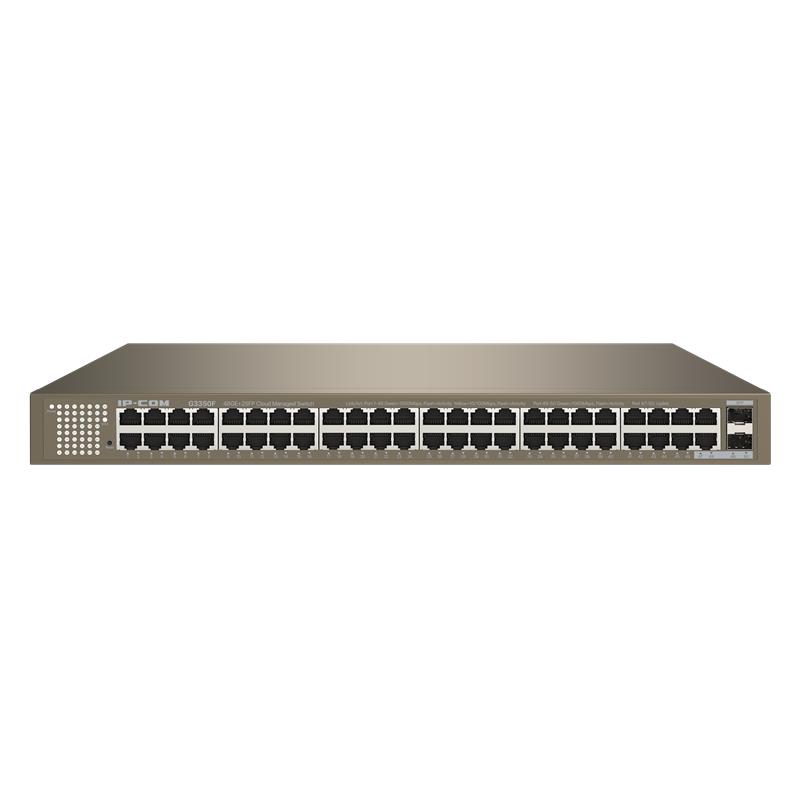 IP-COM G3350F 48 PORT GIGABIT + 2X1GB SFP UPLINK L2 CLOUD YÖNETİLEBİLİR RACKMOUNT SWITCH