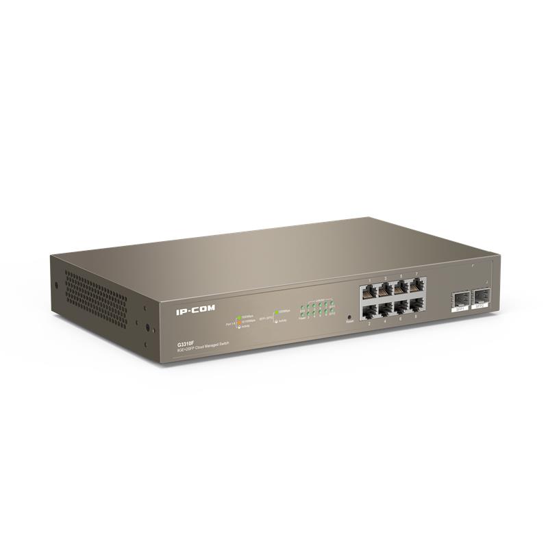 IP-COM G3310F 8 PORT GIGABIT + 2X1GB SFP UPLINK CLOUD YÖNETİLEBİLİR RACKMOUNT SWITCH