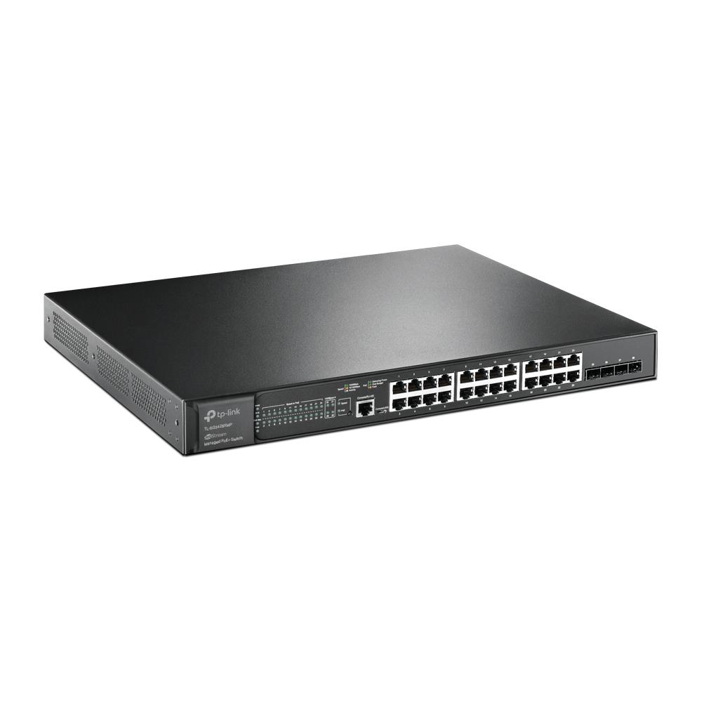 TP-LINK OMADA TL-SG3428XMP 24 PORT GIGABIT + 4X10GB SFP UPLINK YÖNETİLEBİLİR 384W POE RACKMOUNT SWITCH 