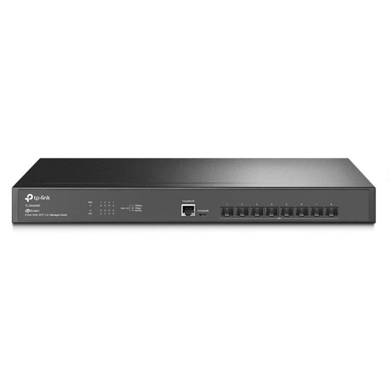 TP-LINK OMADA TL-SX3008F 8 PORT 10 GIGABIT SFP+ CONSOLE PORT LAYER2+ YÖNETİLEBİLİR RACKMOUNT SWITCH 