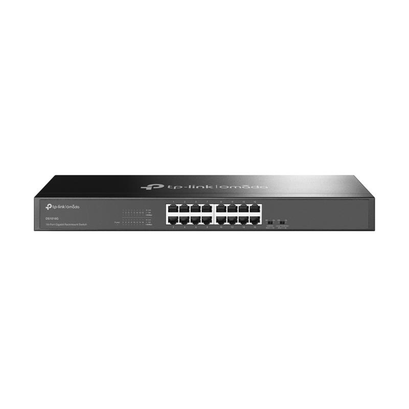 TP-LINK OMADA DS1016G 16 PORT GIGABIT YÖNETİLEMEZ METAL KASA RACKMOUNT SWITCH 