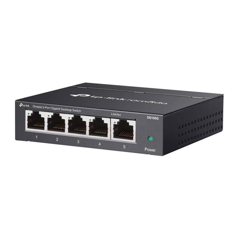 TP-LINK OMADA DS105G 5 PORT GIGABIT YÖNETİLEMEZ METAL KASA SWITCH 