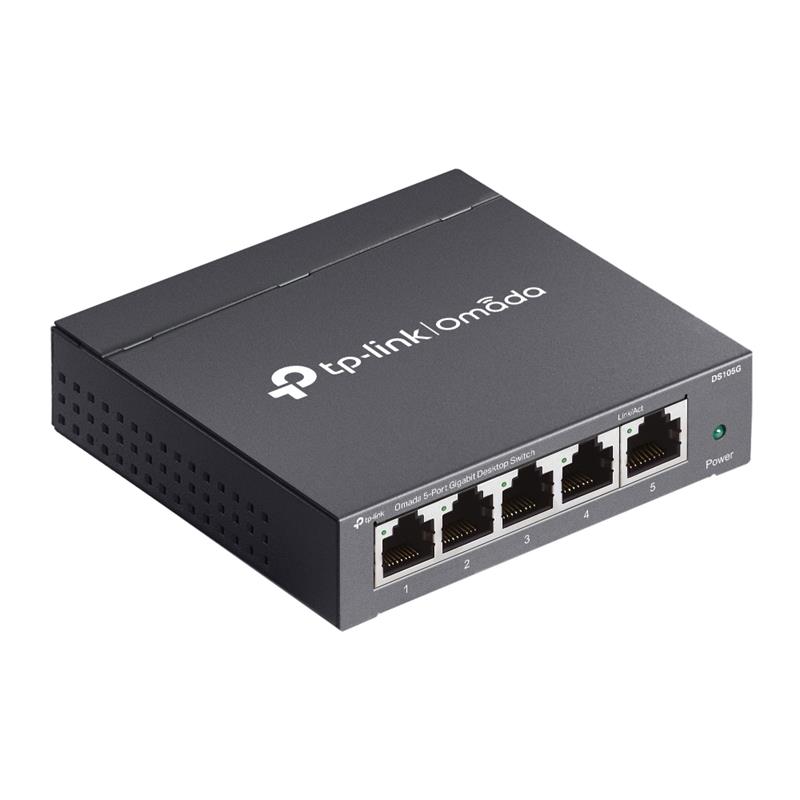 TP-LINK OMADA DS105G 5 PORT GIGABIT YÖNETİLEMEZ METAL KASA SWITCH 