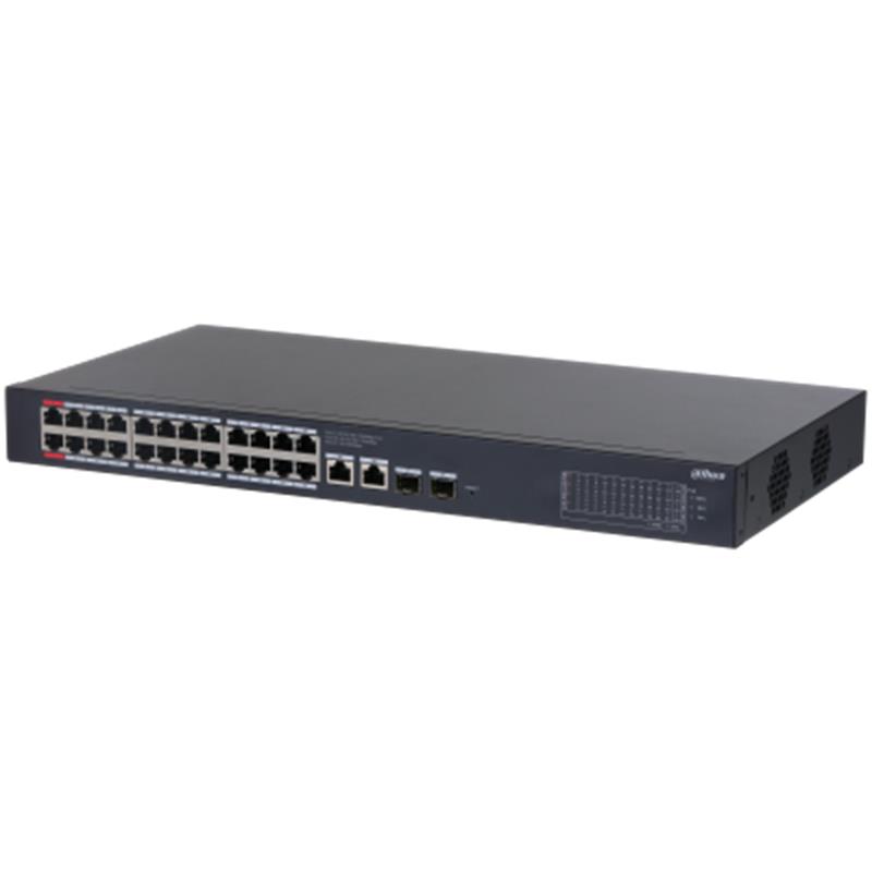 DAHUA CS4228-24GT-375 24 PORT GIGABIT + 2X1GB SFP UPLINK CLOUD YÖNETİLEBİLİR 400W POE RACKMOUNT SWITCH 