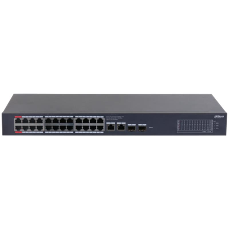 DAHUA CS4228-24GT-375 24 PORT GIGABIT + 2X1GB SFP UPLINK CLOUD YÖNETİLEBİLİR 400W POE RACKMOUNT SWITCH 