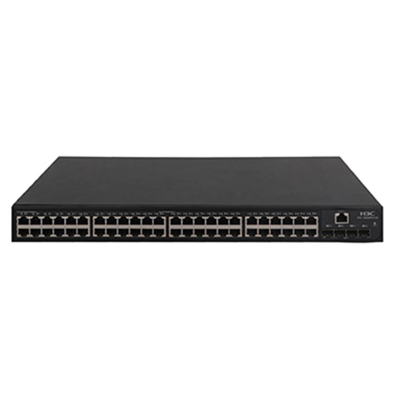 H3C LS-5048PV3-EI-PWR-GL 48 PORT GIGABIT + 4X1GB SFP UPLINK YÖNETİLEBİLİR L2 370W POE RACKMOUNT SWITCH(9801A1QQ) 