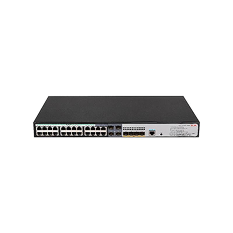 H3C H3C 9801A41J S5120V3-28S-HPWR-LI 24 PORT GIGABIT+4X10GB SFP+ 1XCONSOLE PORT YÖNETİLEBİLİR 370W POE RACKMOUNT SWITCH Resim-1