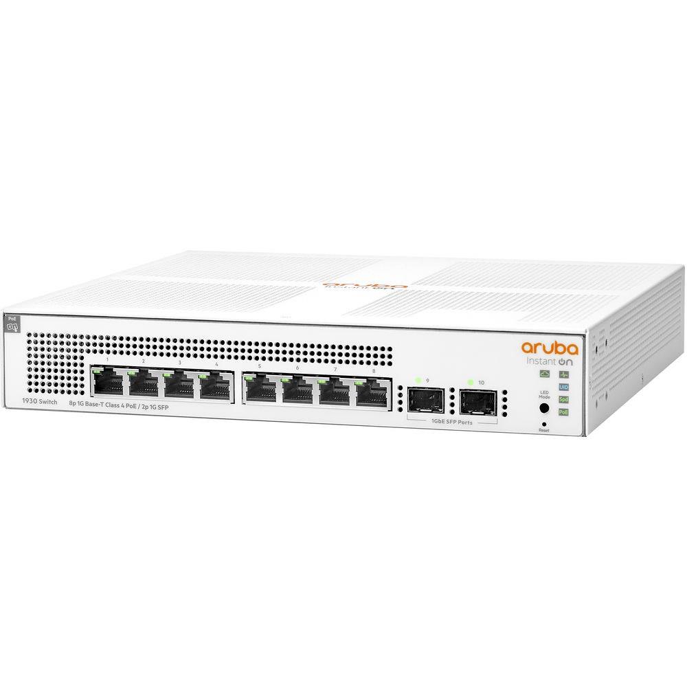 HPE ARUBA ION JL681A 8 PORT GIGABIT POE + 2XSFP UPLINK YÖNETİLEBİLİR 124W POE SWITCH 