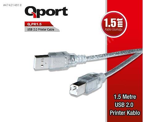 QPORT Q-PR1.5 USB 2.0 1.5M YAZICI KABLOSU 