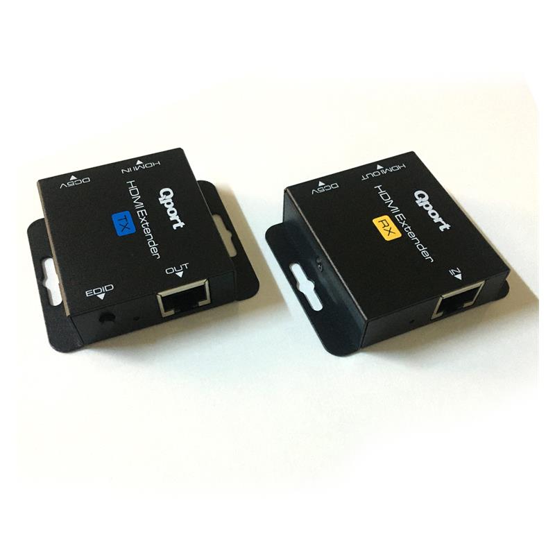 QPORT Q-HEX2 HDMI EXTENDER CAT6 60M 2 Lİ PAKET (ADAPTÖR DAHİL) 