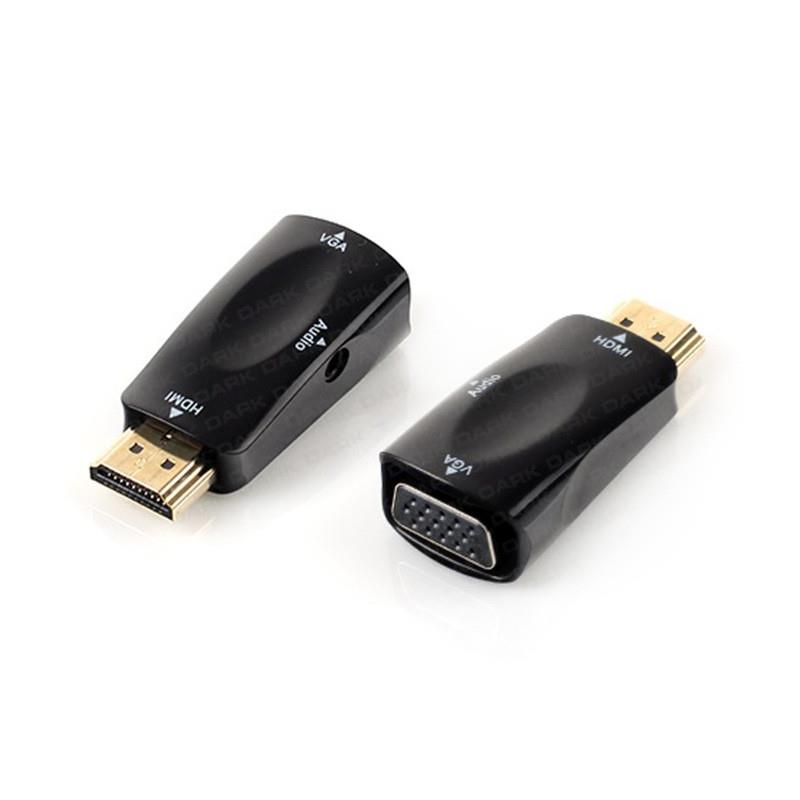 DARK DK-HD-AHDMIXVGA2 HDMI TO VGA VE SES AKTİF DİJİTAL ANALOG DÖNÜŞTÜRÜCÜ 