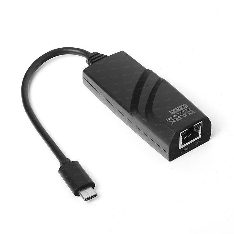 DARK DK-AC-U31XGLAN USB 3.1 TYPE-C 10/100/1000 GIGABIT LAN ETHERNET AĞ DÖNÜŞTÜRÜCÜ 