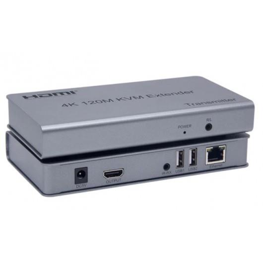 SENSEI 120MT CAT6 4K KVM EXTENDER (HDMI+USB+IR) 